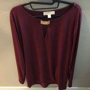 Cranberry Michael Kors top